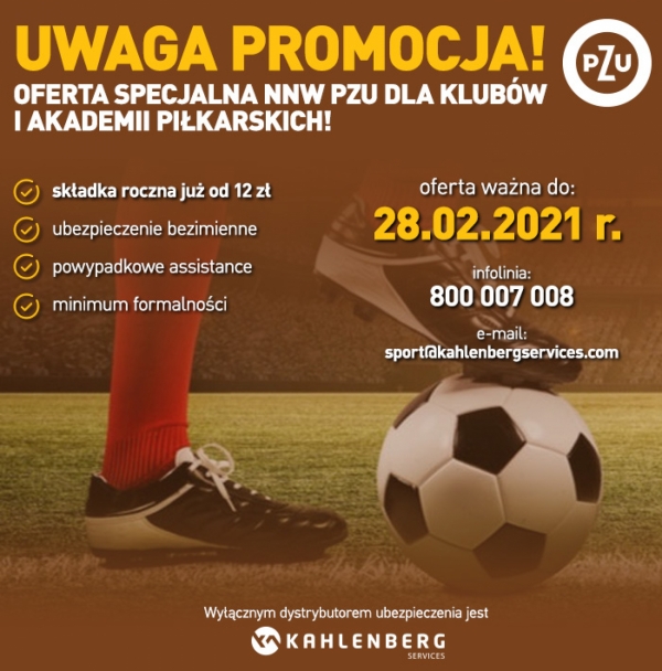 PROMOCYJNE UBEZPIECZENIA ZAWODNIKÓW