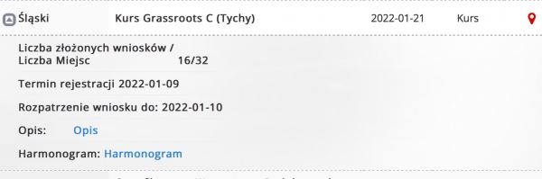 ZAPISY NA KURS TRENERSKI GRASSROOTS C!!!!